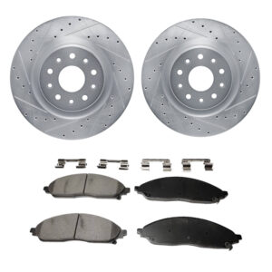 Zestaw hamulcowy przód AWD tarcze R1 CONCEPTS 63139032L, 63139032R + klocki Powerstop Z17 2402