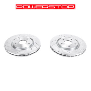 Tarcza hamulcowa przód FWD nawiercana, nacinana PowerStop AR83081XPR - zestaw 2 szt.