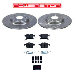 Zestaw hamulcowy tył AWD PowerStop tarcze AR83103XPR + klocki Z23 1901