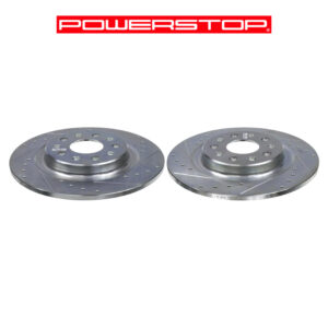 Tarcza hamulcowa tył AWD nawiercana, nacinana PowerStop AR83103XPR - zestaw 2 szt.